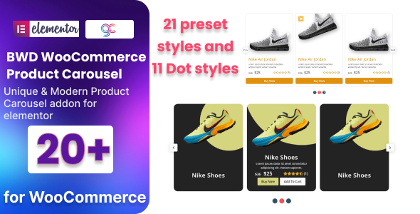 WooCommerce Product Carousel Addon For Elementor