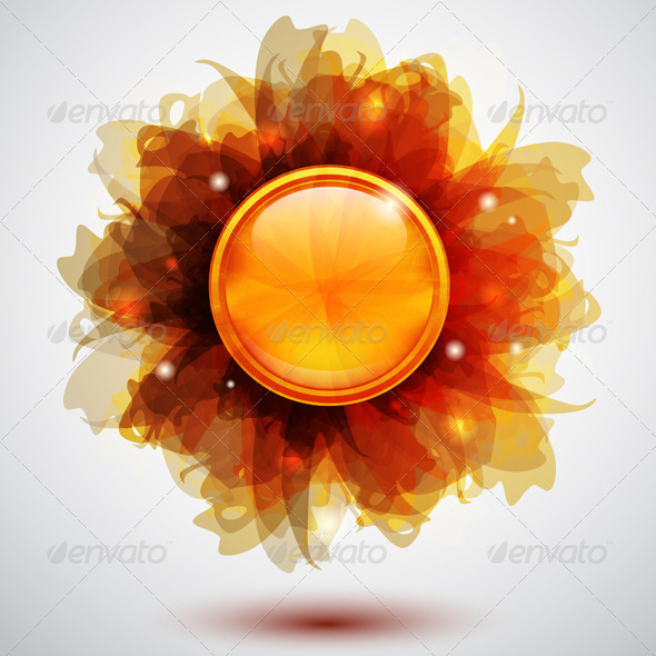 Floral Button - Backgrounds Decorative
