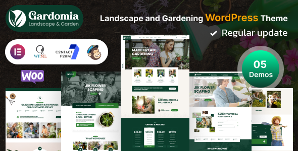 Gardomia  Landscape and Gardening WordPress Theme