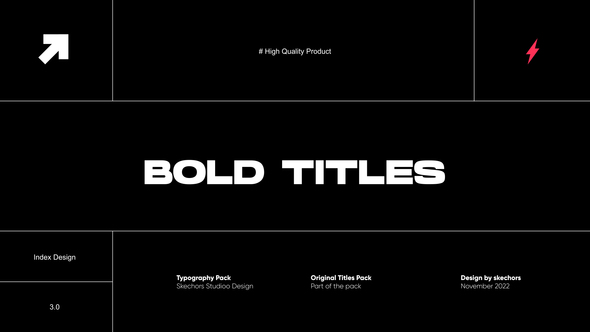 Bold Titles 3.0 | AE