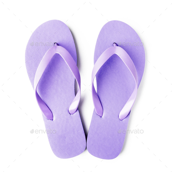 flip flops purple