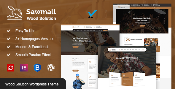 Sawmall – Carpenter and Craftman WordPress Theme