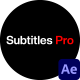 Subtitles Pro - VideoHive Item for Sale