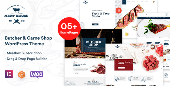 MeatHouse  Butcher Shop WordPress Theme