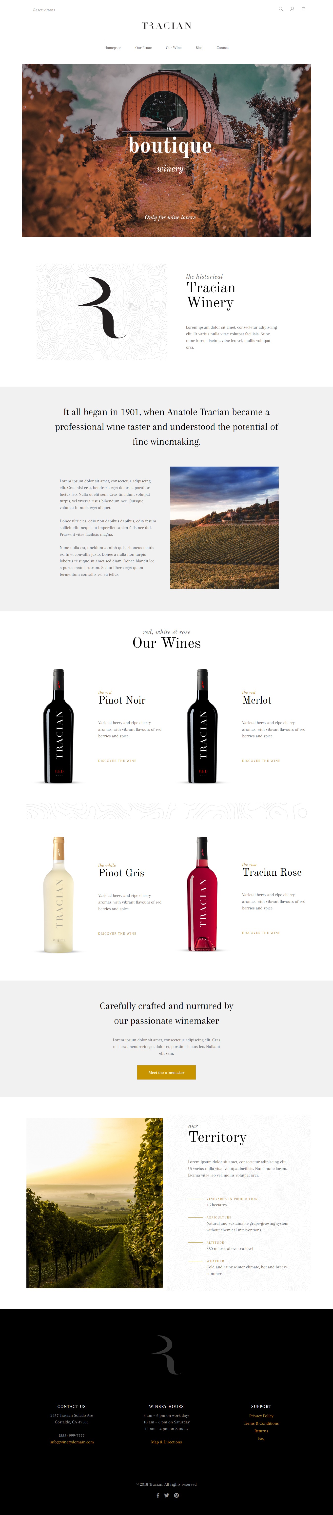 Tracian - Wine WordPress Theme by disgogo | ThemeForest