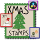 Christmas Stamps Titles for DaVinci Resolve - VideoHive Item for Sale