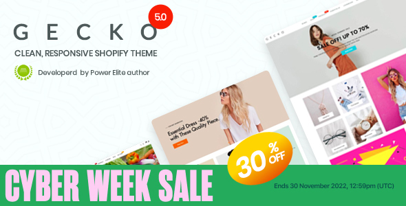 Gecko 5.0 - Responsive Shopify Theme - RTL support