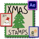 Christmas Stamps Titles for After Effects - VideoHive Item for Sale