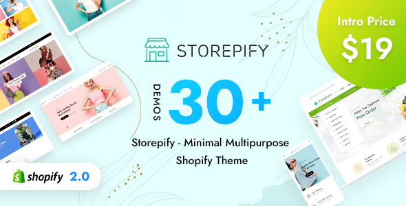 Storepify – Minimal Multipurpose Shopify Theme