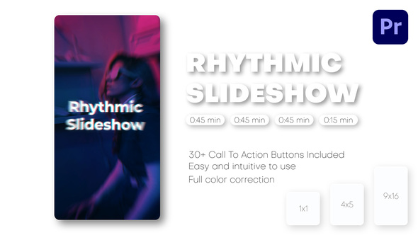 Rhythmic Vertical Slideshow - Instagram Reels, TikTok Post, Short Stories