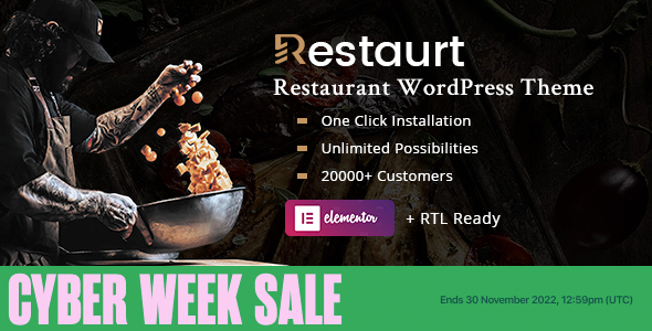 Restaurt  Restaurant WordPress Theme
