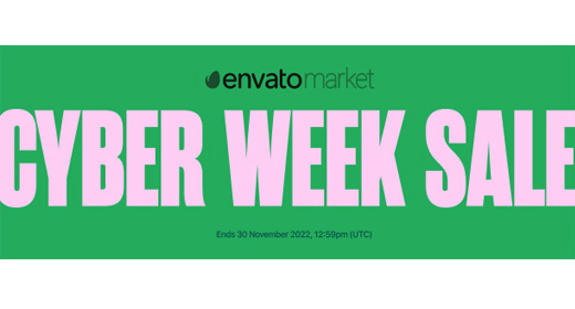 Envato's Cyber Week Sale 2022 - Mega Sale 40% OFF
