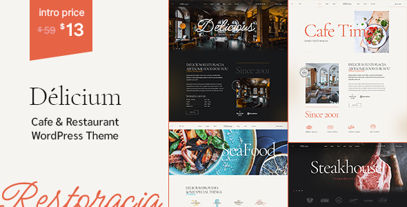 Delicium  Restaurant & Cafe WordPress Theme