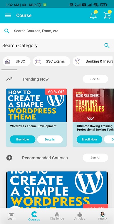 eClass: A Flutter LMS App Complete UI by Soloarc | CodeCanyon