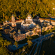 Top view of orthodox monastery in novy afon, abkhazia.  - PhotoDune Item for Sale