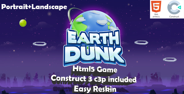 Earth Dunk HTML5 Game Construct 3