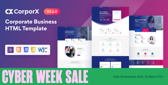 Fabulous CorporX - Corporate and Business HTML Template