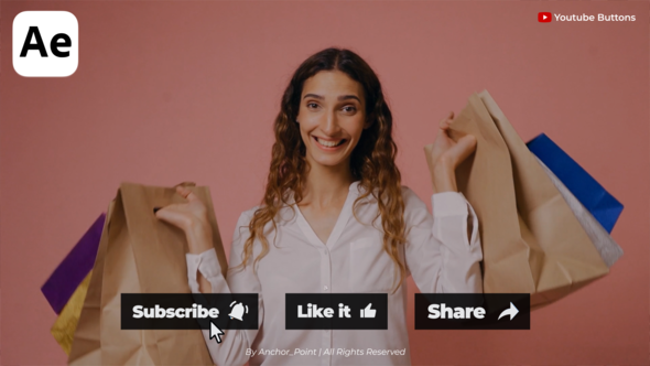 Youtube Subscribe Buttons Elements template preview