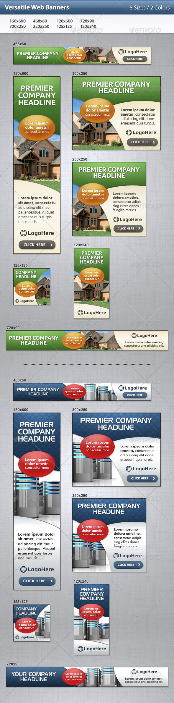 Versatile Web Banners - Banners & Ads Web Elements