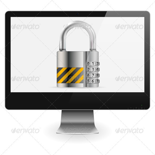 Safe Computer Concept - Computers Technology