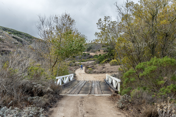 Hiking on Santa Rosa Island - Stock Photo - Images