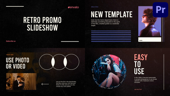 Retro Promo Slideshow for Premiere Pro