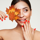 Autumn portrait of beautiful woman with clean fresh skin - PhotoDune Item for Sale