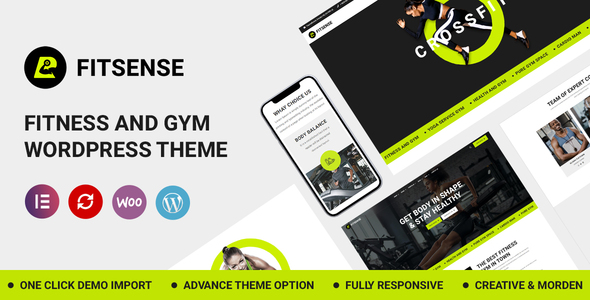 Fitsense – Gym and Fitness WordPress Theme