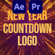 New Year Countdown Logo Mogrt - VideoHive Item for Sale