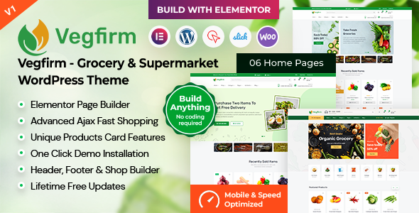 Vegfirm  Grocery & Supermarket WordPress Theme