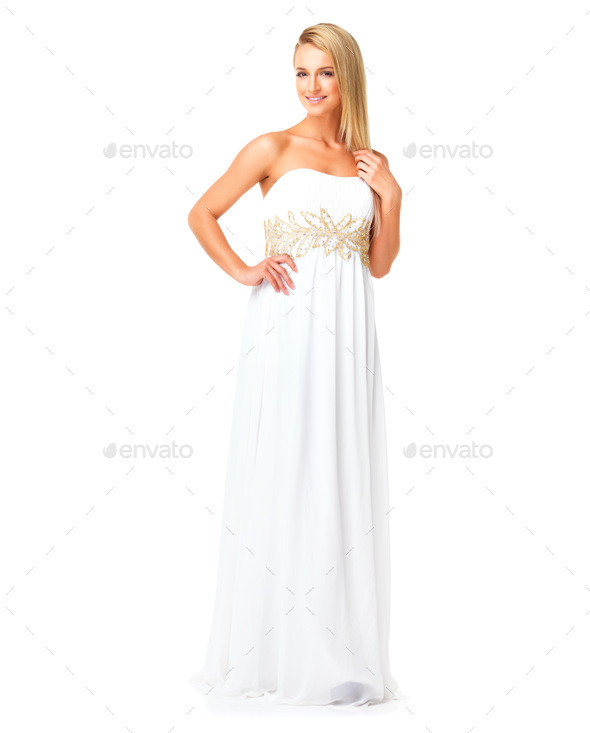 Prom night - Beautiful woman in an elegant dress