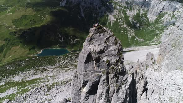 Climbing in Raetikon. Klettern im Rätikon. Climbing Swiss Alps. Klettern in Schweizer Bergen (Schije alt