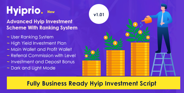 Hyiprio  Advanced Hyip Investment Scheme With Ranking System