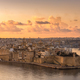 Skyline of Senglea at sunrise,Malta. One of Three Cities in Grand Harbour - PhotoDune Item for Sale