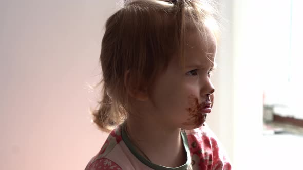 Close Up Baby Dirty Face alt