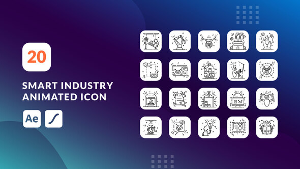 Smart Industry Animated Icons | After Effects