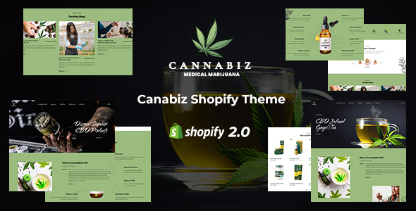 Cannbiz – Medical Marijuana Shopify Theme
