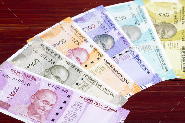 Indian money a busines background - Stock Photo - Images