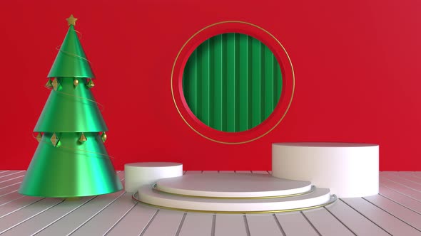 Minimal Abstract Background Loop For Christmas 4K