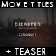 Disaster - Movie Titles And Teaser For Premiere Pro - VideoHive Item for Sale