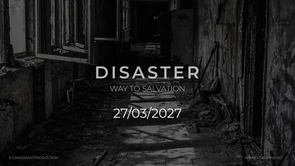 Disaster - Movie Titles And Teaser For Premiere Pro