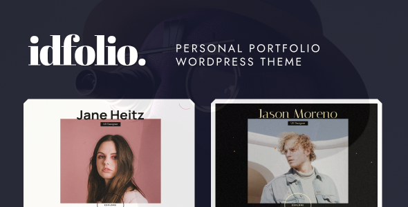 idfolio  Personal Portfolio WordPress Theme