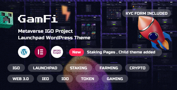 GamFi – IGO Launchpad WordPress Theme