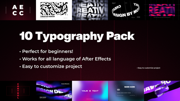 10 Excellent Typography Pack | After Effects