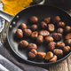 Peeled chestnuts. Sweet roasted chestnuts on pan. - PhotoDune Item for Sale
