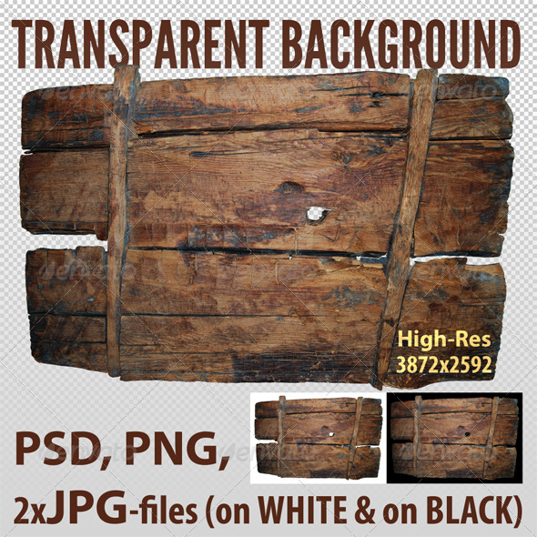 Ancient Board Isolated - Miscellaneous Isolated Objects