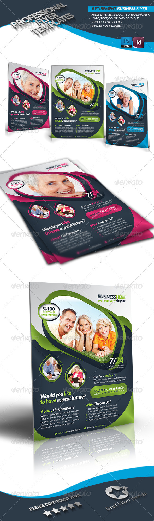 Retirement Business Flyer - Flyers Print Templates