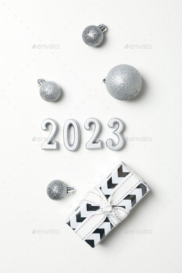 Concept of Happy New Year 2023, Happy New Year composition - Stock Photo - Images