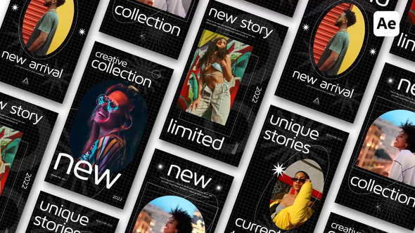 Unique Stories For After Effects Elements template preview