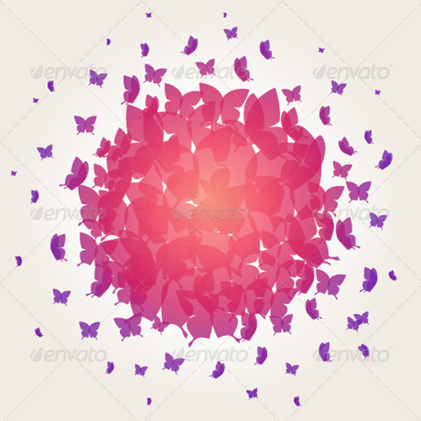 Butterfly Background - Backgrounds Decorative